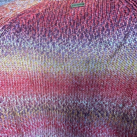 Prana Leisel Mosaic V-Neck Sweater (L) - Picture 2 of 8